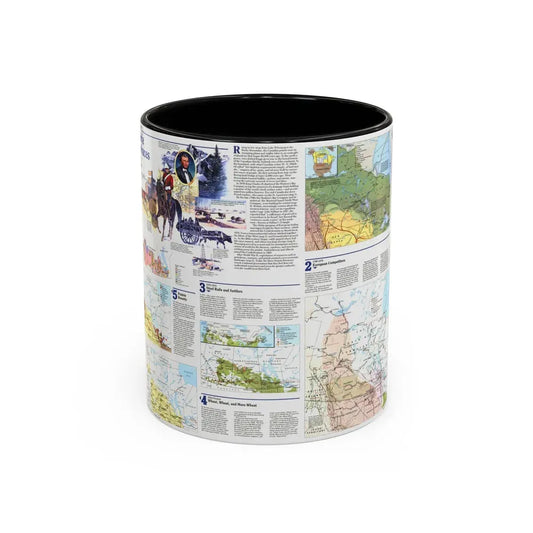 Canada - Prairie Provinces 2 (1995) (Map) Accent Coffee Mug 11oz Black - Go Mug Yourself