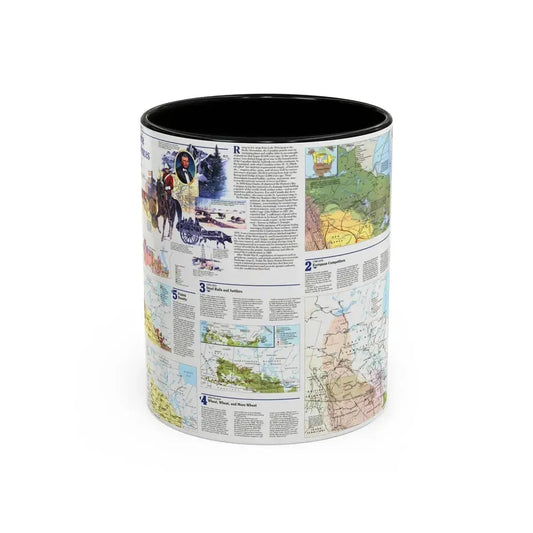 Canada - Prairie Provinces 2 (1995) (Map) Accent Coffee Mug 11oz Black - Go Mug Yourself