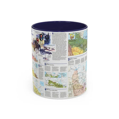 Canada - Prairie Provinces 2 (1995) (Map) Accent Coffee Mug 11oz Navy - Go Mug Yourself