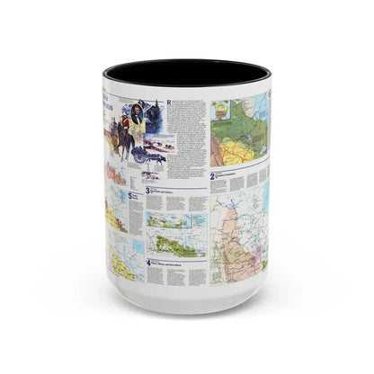 Canada - Prairie Provinces 2 (1995) (Map) Accent Coffee Mug 15oz Black - Go Mug Yourself