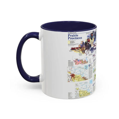 Canada - Prairie Provinces 2 (1995) (Map) Accent Coffee Mug - Go Mug Yourself
