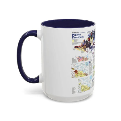 Canada - Prairie Provinces 2 (1995) (Map) Accent Coffee Mug - Go Mug Yourself