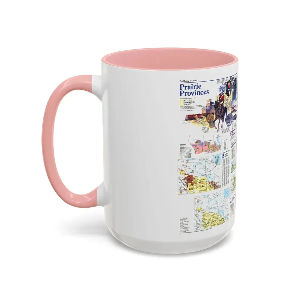 Canada - Prairie Provinces 2 (1995) (Map) Accent Coffee Mug - Go Mug Yourself