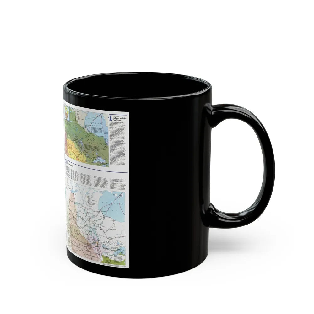 Canada - Prairie Provinces 2 (1995) (Map) Black Coffee Mug-Go Mug Yourself