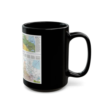 Canada - Prairie Provinces 2 (1995) (Map) Black Coffee Mug-Go Mug Yourself