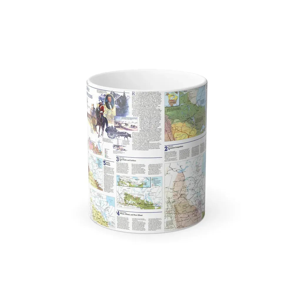 Canada - Prairie Provinces 2 (1995) (Map) Color Changing Mug 11oz Default Title 11oz - Go Mug Yourself
