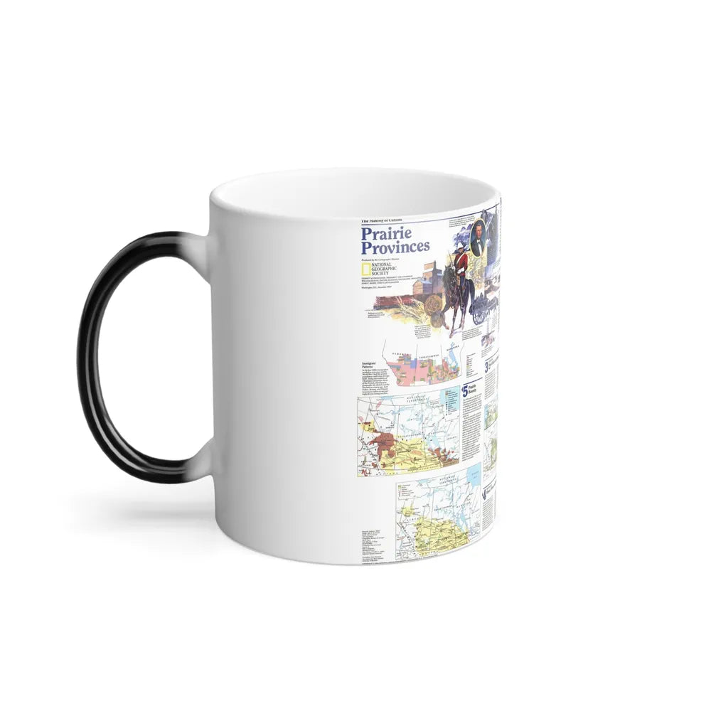 Canada - Prairie Provinces 2 (1995) (Map) Color Changing Mug 11oz-Go Mug Yourself