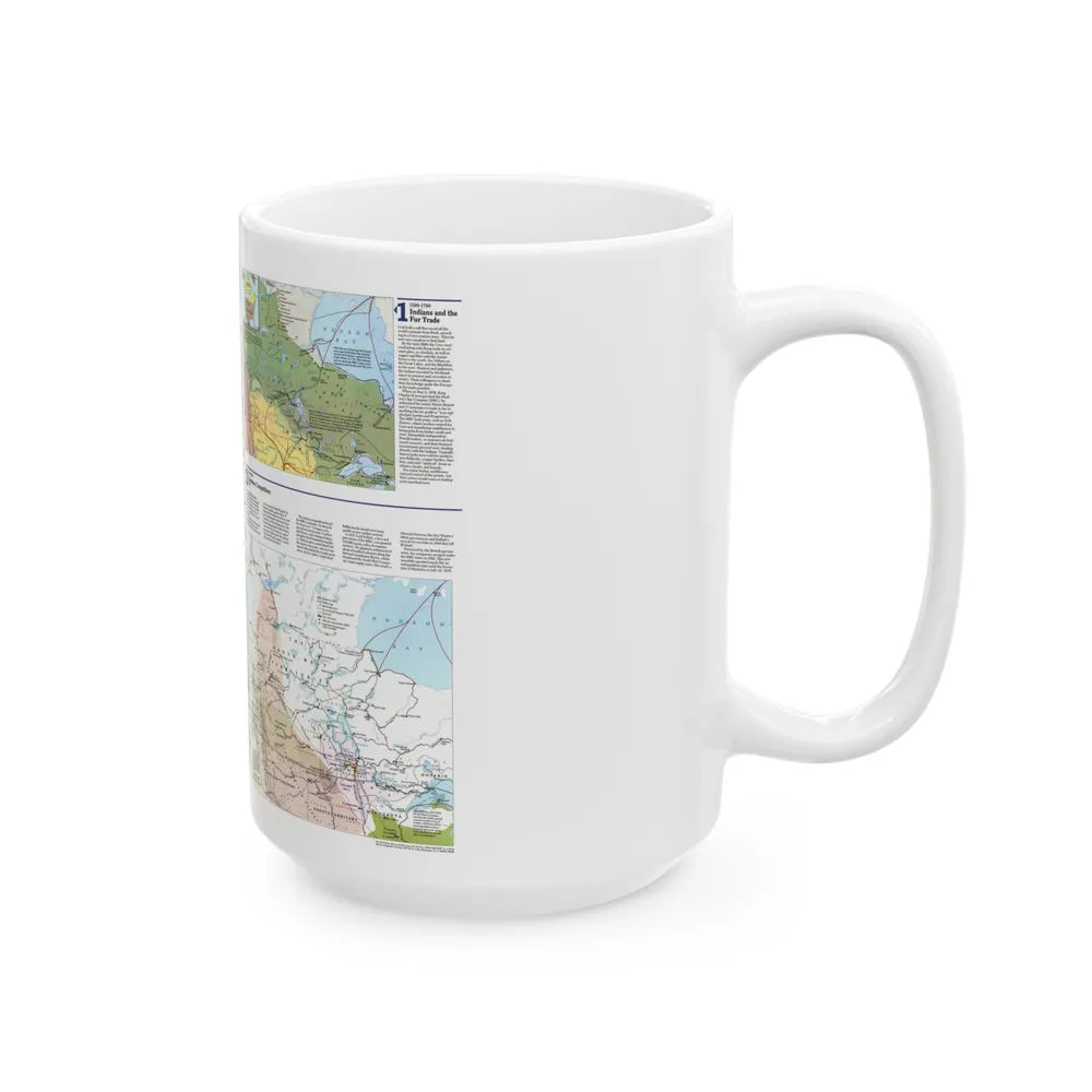 Canada - Prairie Provinces 2 (1995) (Map) White Coffee Mug-Go Mug Yourself