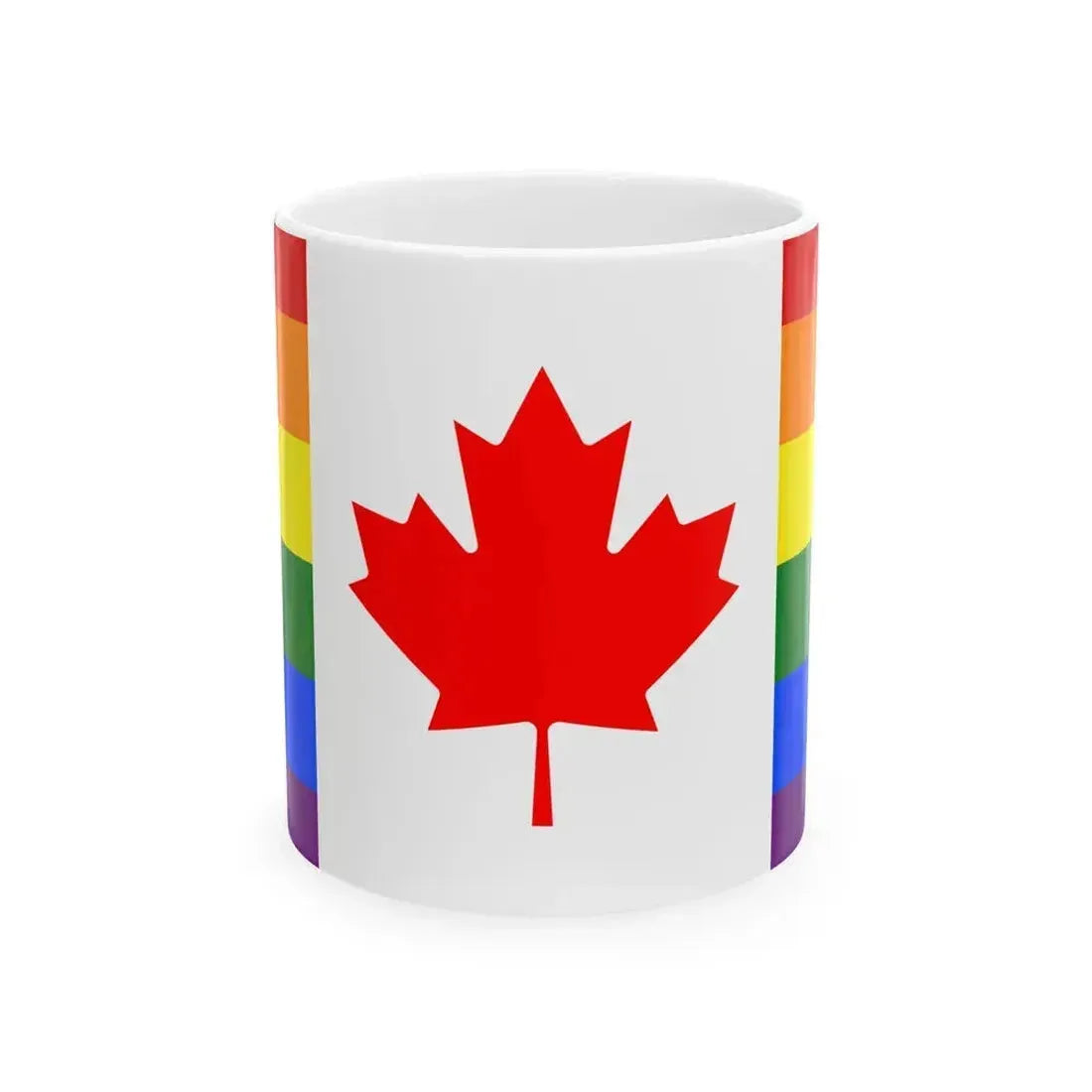 Canada Pride flag (Canada) White Coffee Mug 11oz - Go Mug Yourself