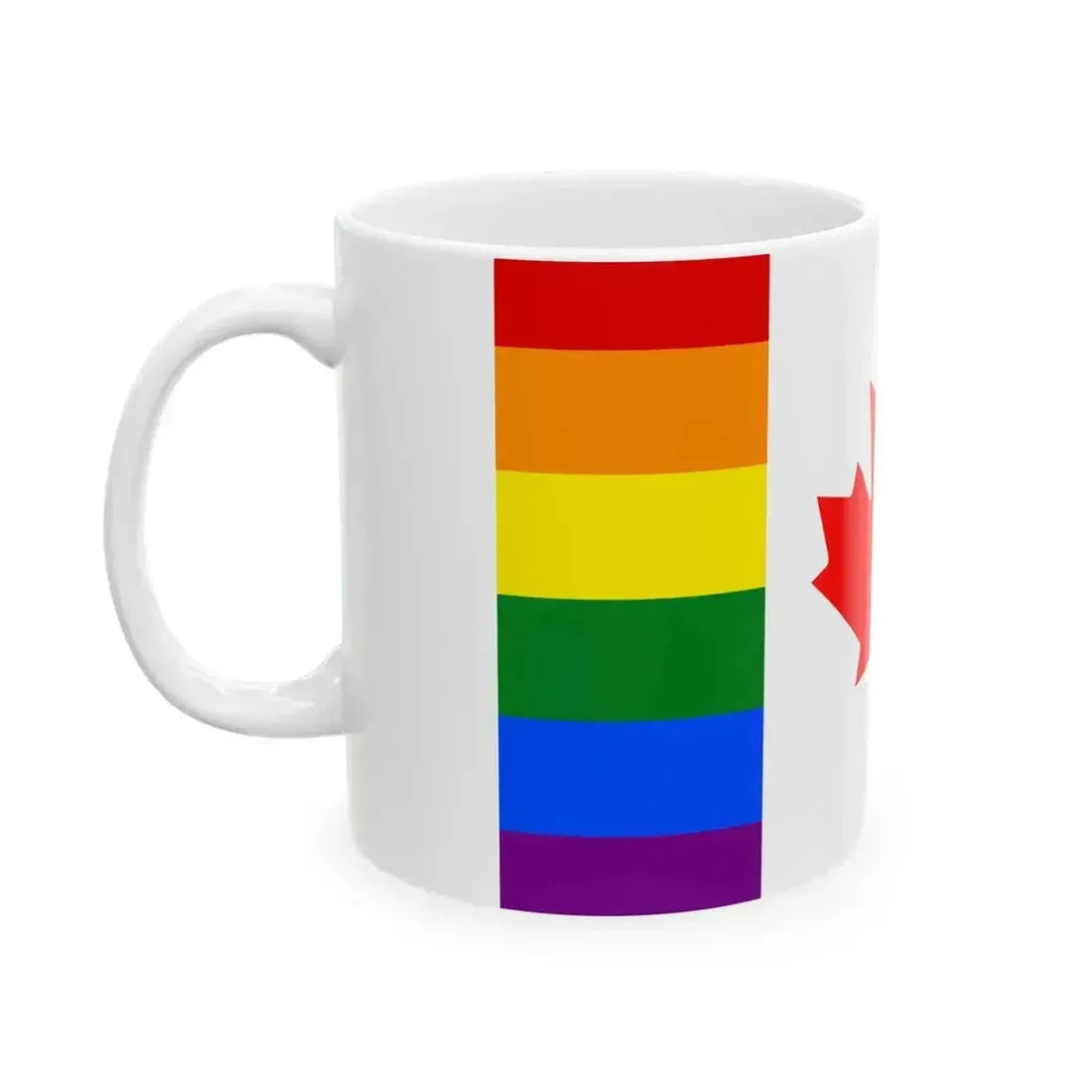 Canada Pride flag (Canada) White Coffee Mug - Go Mug Yourself