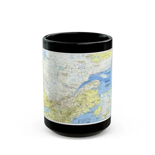 Canada - Quebec 1 (1991) (Map) Black Coffee Mug 15oz - Go Mug Yourself