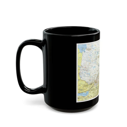 Canada - Quebec 1 (1991) (Map) Black Coffee Mug-Go Mug Yourself