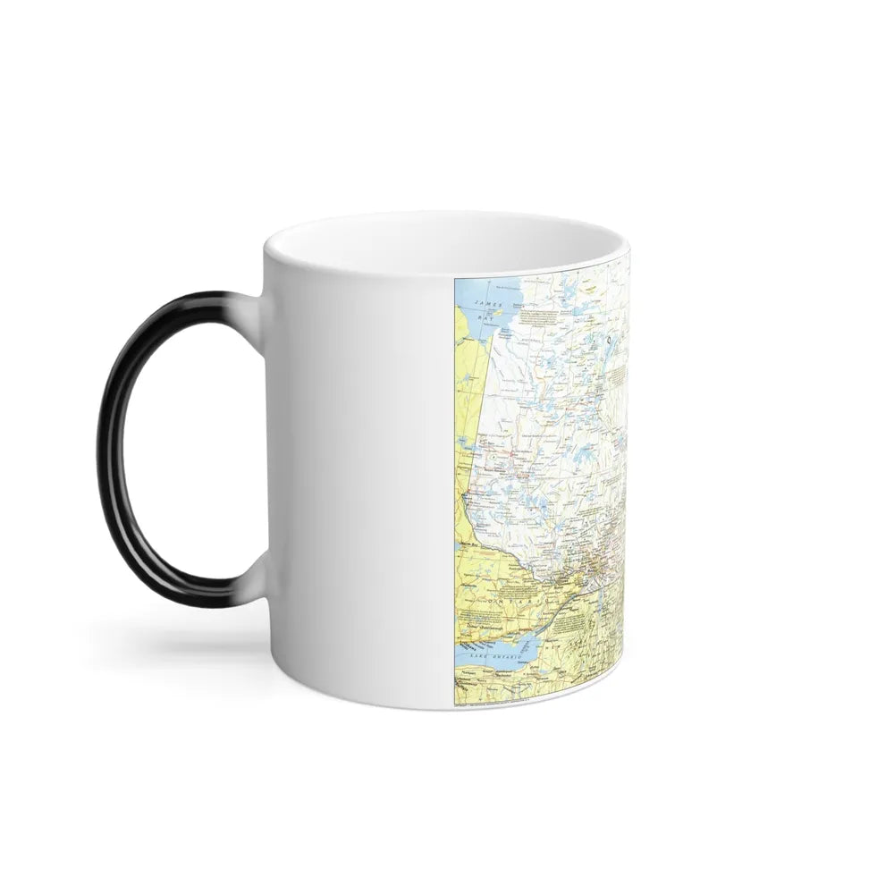 Canada - Quebec 1 (1991) (Map) Color Changing Mug 11oz-Go Mug Yourself