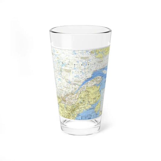 Canada - Quebec 1 (1991) (Map) Pint Glass 16oz-16oz-Go Mug Yourself