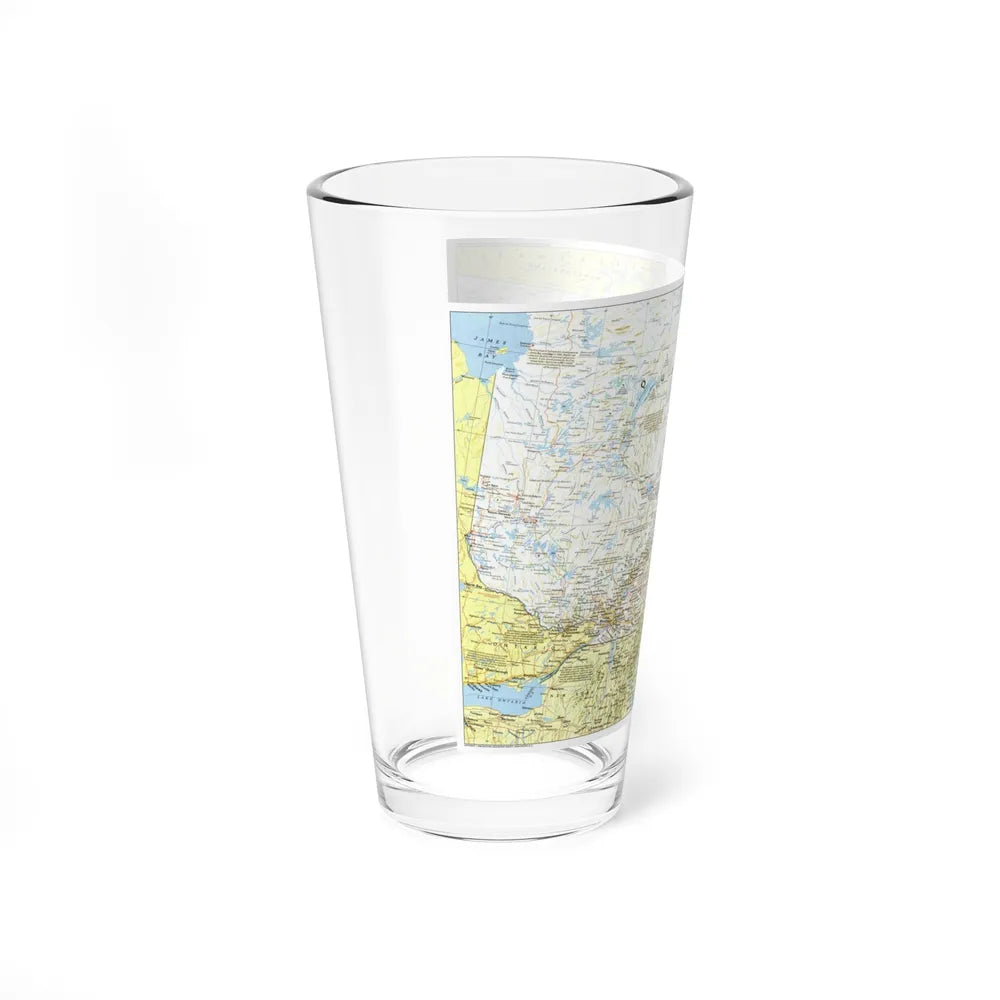 Canada - Quebec 1 (1991) (Map) Pint Glass 16oz-Go Mug Yourself