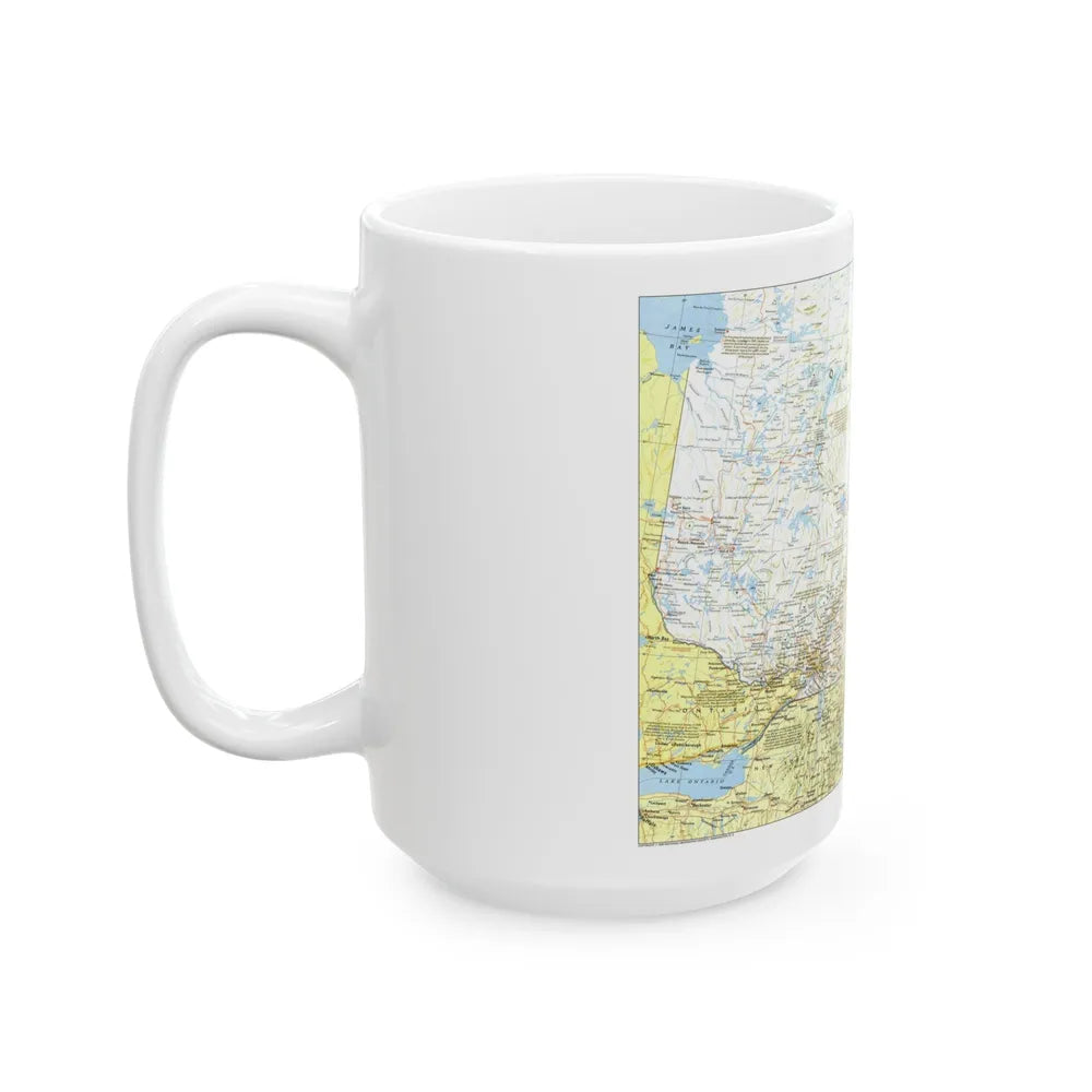 Canada - Quebec 1 (1991) (Map) White Coffee Mug-Go Mug Yourself