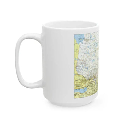 Canada - Quebec 1 (1991) (Map) White Coffee Mug - Go Mug Yourself