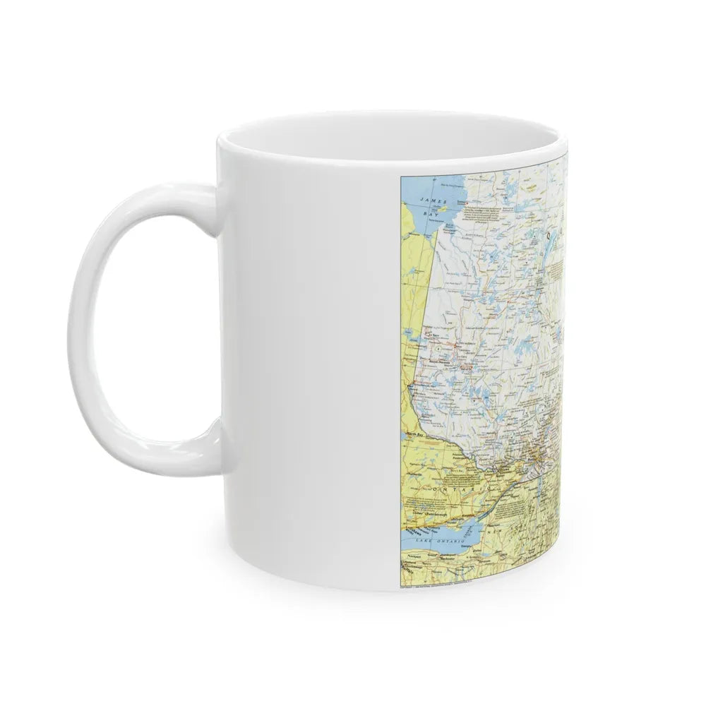 Canada - Quebec 1 (1991) (Map) White Coffee Mug-Go Mug Yourself