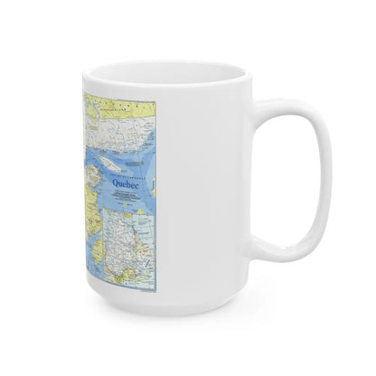 Canada - Quebec 1 (1991) (Map) White Coffee Mug-Go Mug Yourself