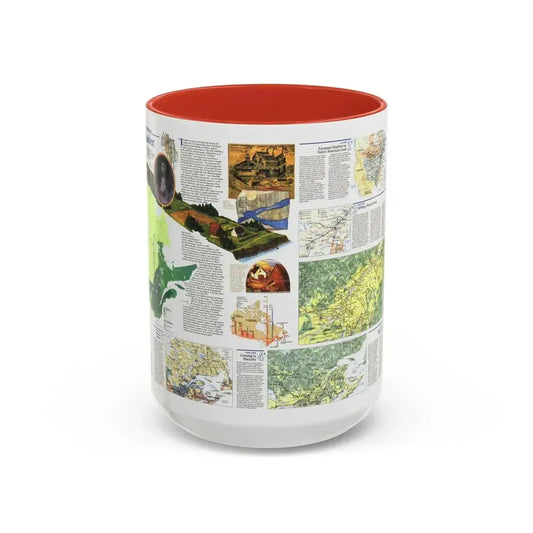 Canada - Quebec 2 (1991) (Map) Accent Coffee Mug 15oz Red - Go Mug Yourself