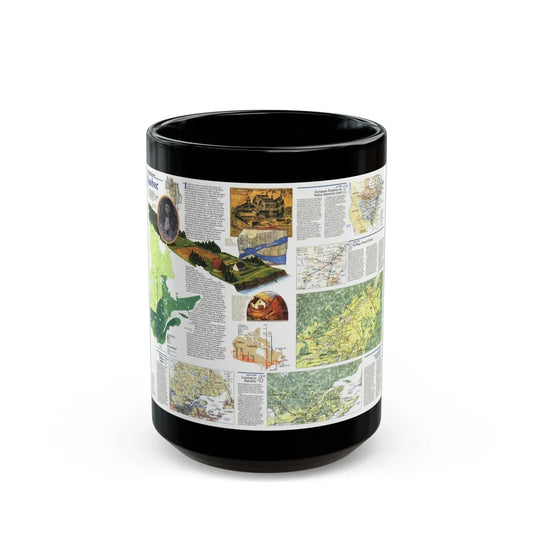 Canada - Quebec 2 (1991) (Map) Black Coffee Mug-15oz-Go Mug Yourself