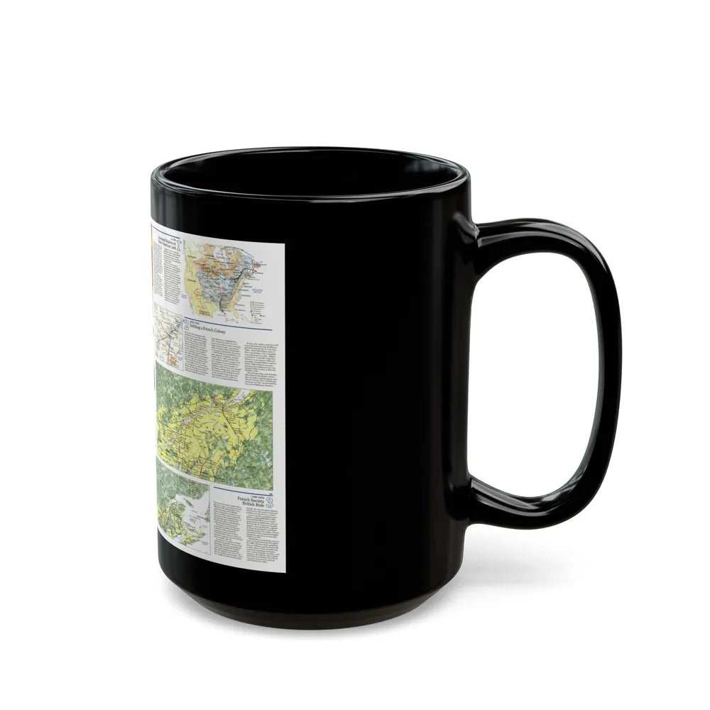 Canada - Quebec 2 (1991) (Map) Black Coffee Mug-Go Mug Yourself