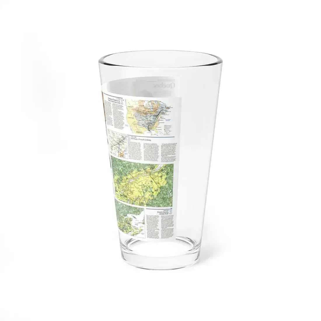Canada - Quebec 2 (1991) (Map) Pint Glass 16oz - Go Mug Yourself