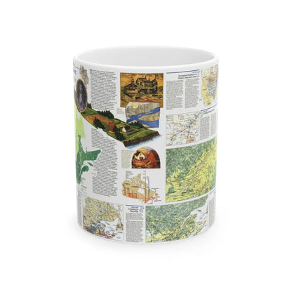 Canada - Quebec 2 (1991) (Map) White Coffee Mug-11oz-Go Mug Yourself