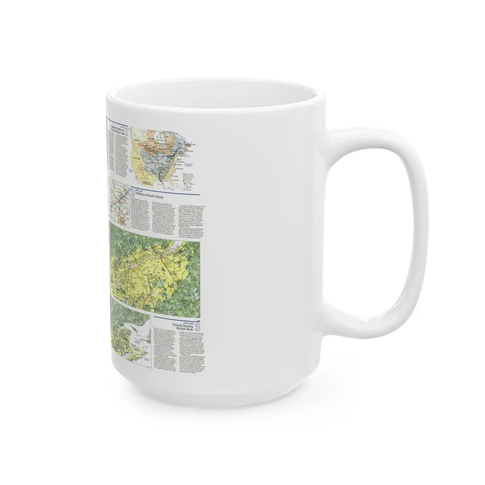 Canada - Quebec 2 (1991) (Map) White Coffee Mug-Go Mug Yourself