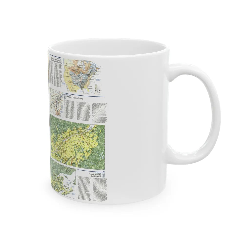 Canada - Quebec 2 (1991) (Map) White Coffee Mug-Go Mug Yourself