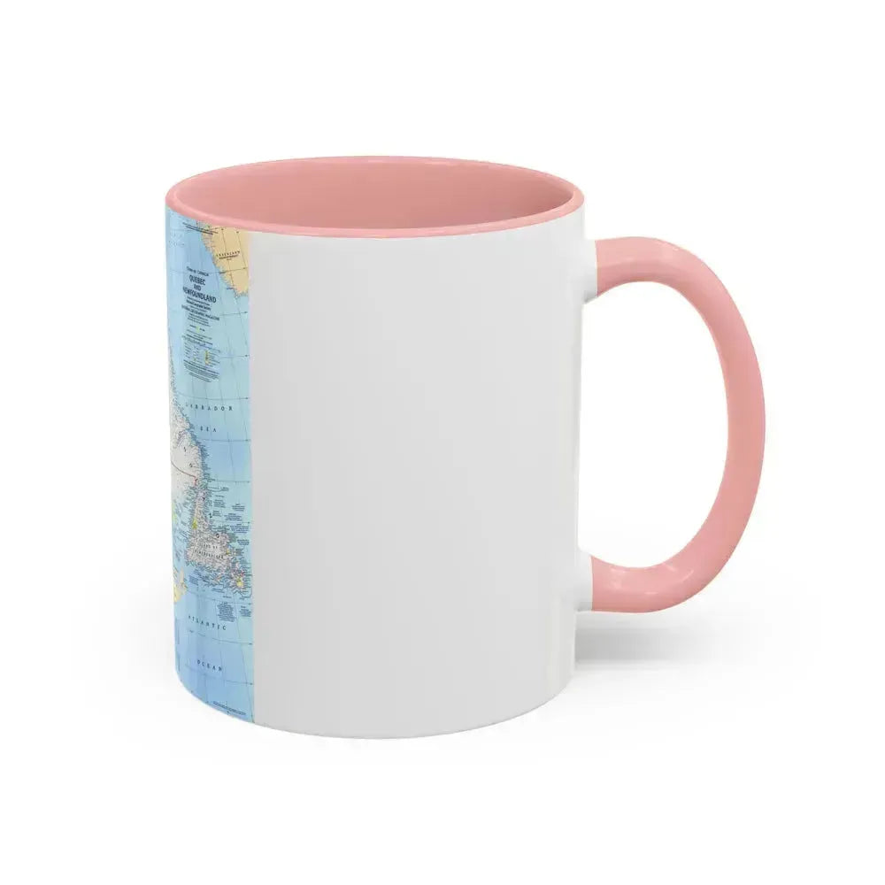 Canada - Quebec & Newfoundland (1980) (Map) Accent Coffee Mug - Go Mug Yourself