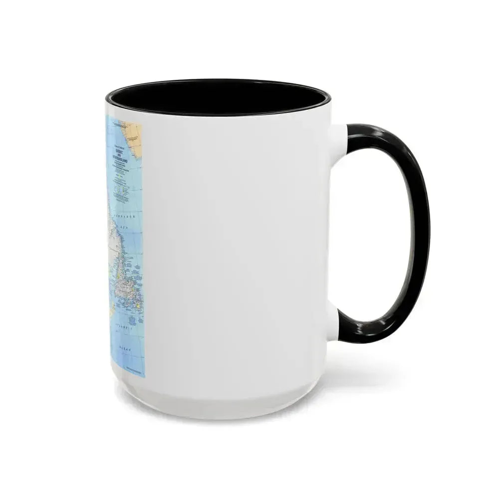 Canada - Quebec & Newfoundland (1980) (Map) Accent Coffee Mug - Go Mug Yourself