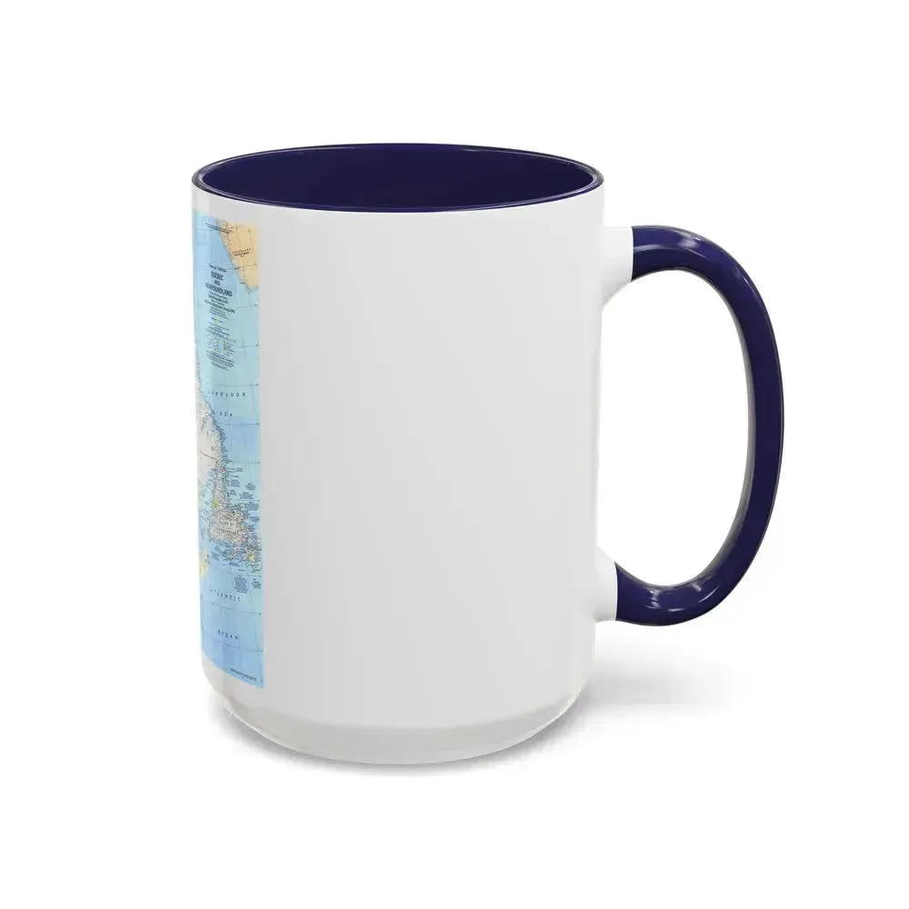 Canada - Quebec & Newfoundland (1980) (Map) Accent Coffee Mug - Go Mug Yourself