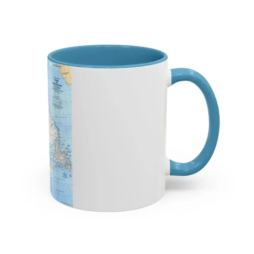 Canada - Quebec & Newfoundland (1980) (Map) Accent Coffee Mug - Go Mug Yourself
