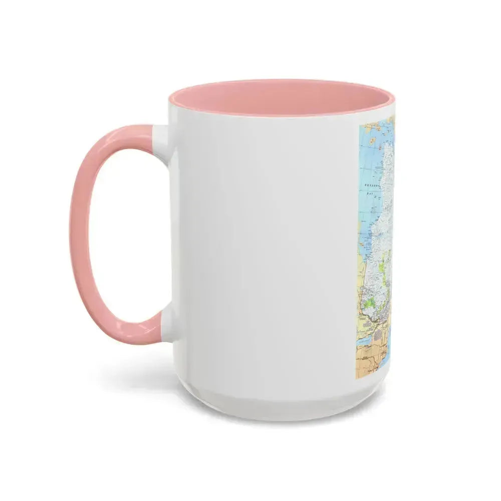 Canada - Quebec & Newfoundland (1980) (Map) Accent Coffee Mug - Go Mug Yourself