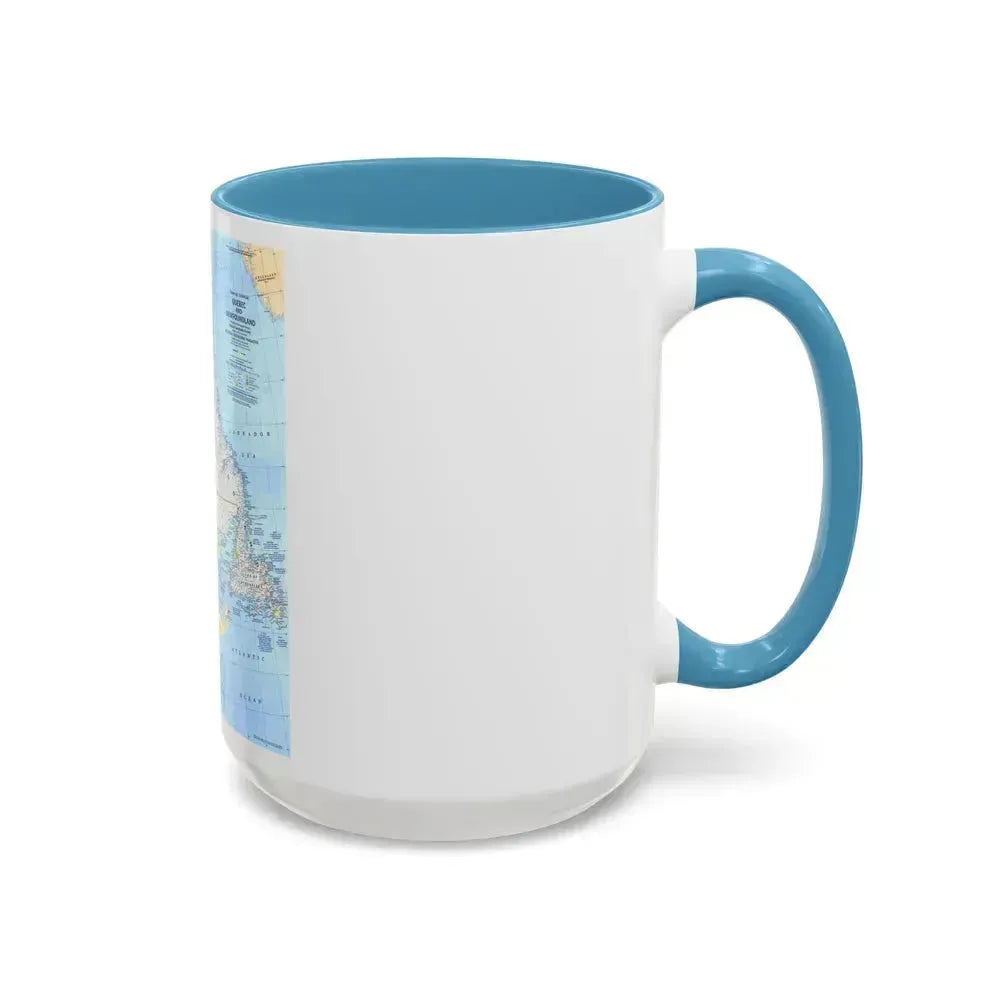 Canada - Quebec & Newfoundland (1980) (Map) Accent Coffee Mug - Go Mug Yourself