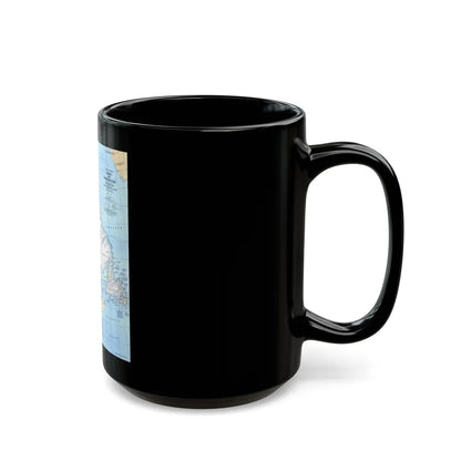 Canada - Quebec & Newfoundland (1980) (Map) Black Coffee Mug-Go Mug Yourself