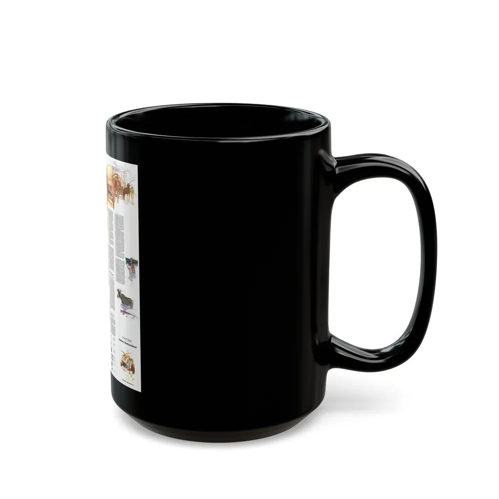 Canada - Quebec-Newfoundland (1980) (Map) Black Coffee Mug-Go Mug Yourself