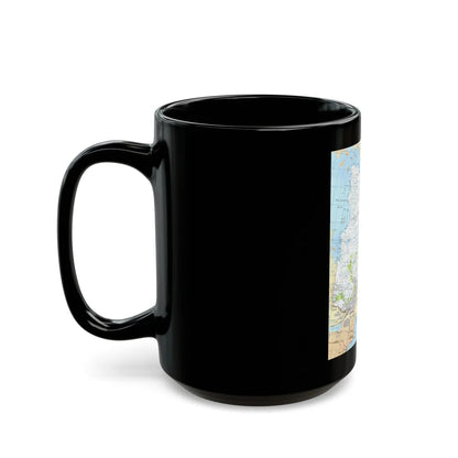 Canada - Quebec & Newfoundland (1980) (Map) Black Coffee Mug-Go Mug Yourself