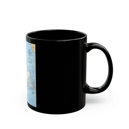 Canada - Quebec & Newfoundland (1980) (Map) Black Coffee Mug-Go Mug Yourself