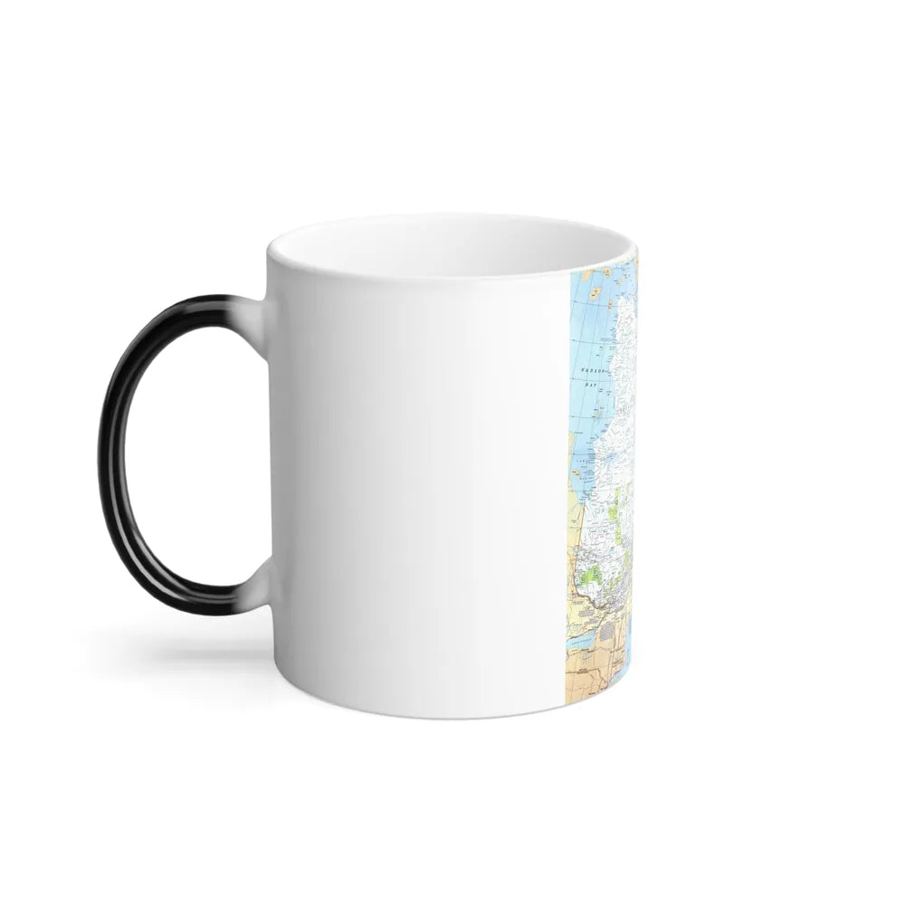 Canada - Quebec & Newfoundland (1980) (Map) Color Changing Mug 11oz-Go Mug Yourself