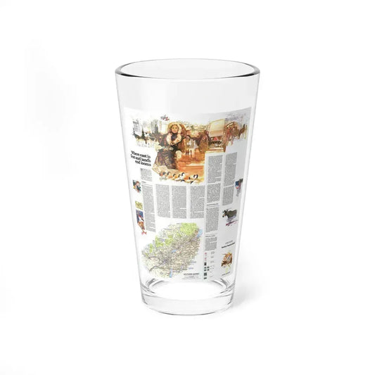 Canada - Quebec-Newfoundland (1980) (Map) Pint Glass 16oz 16oz - Go Mug Yourself