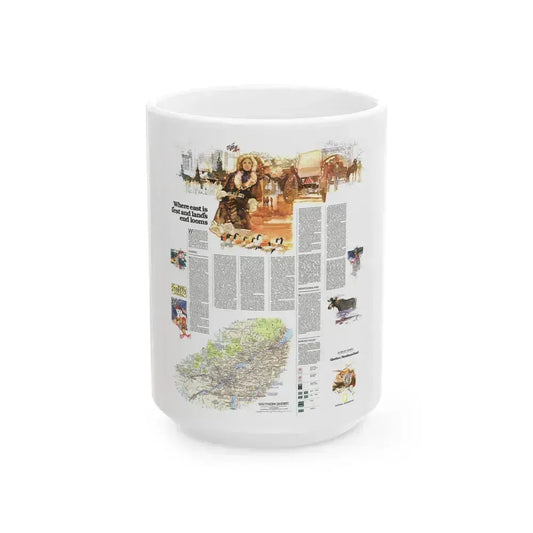 Canada - Quebec-Newfoundland (1980) (Map) White Coffee Mug 15oz - Go Mug Yourself