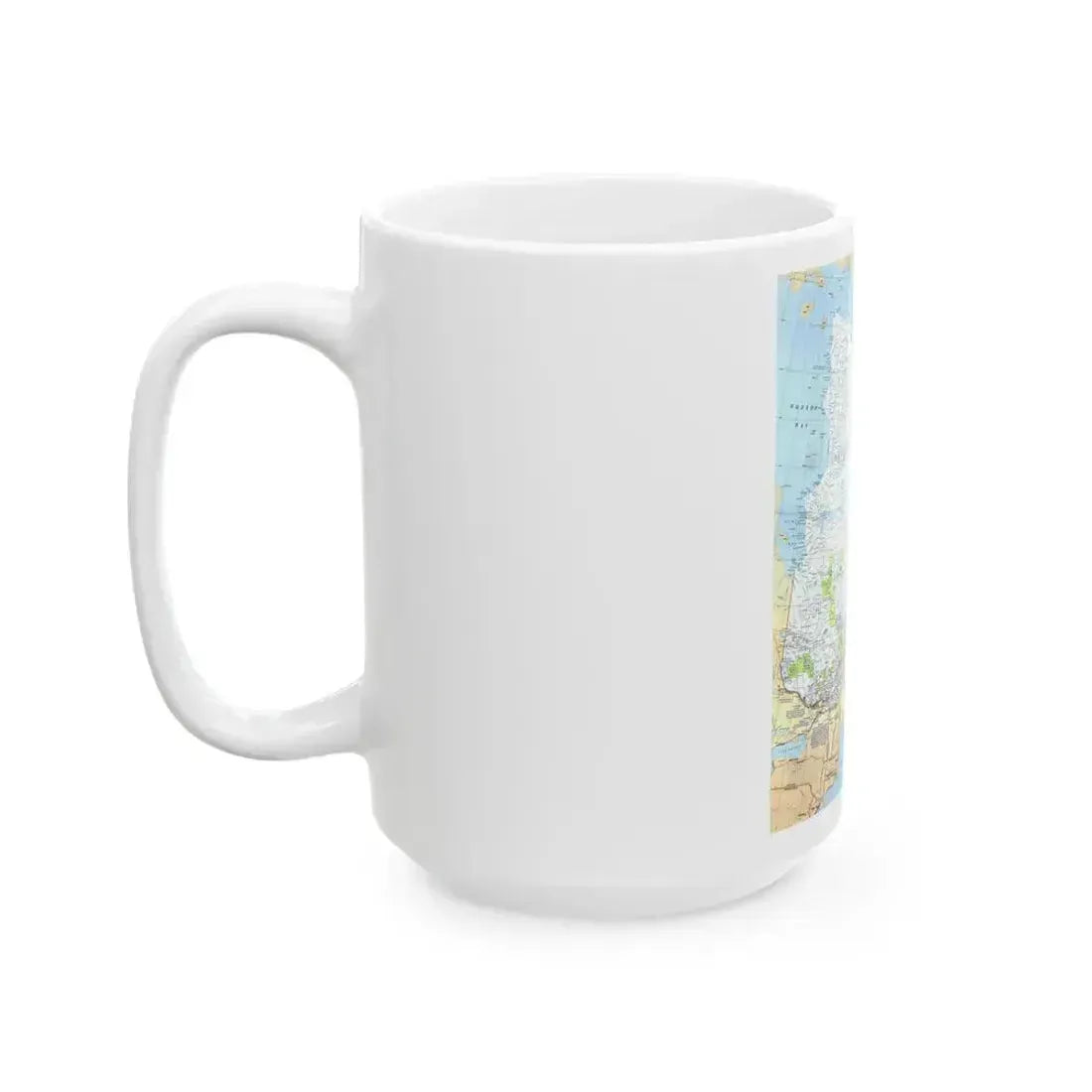 Canada - Quebec & Newfoundland (1980) (Map) White Coffee Mug - Go Mug Yourself