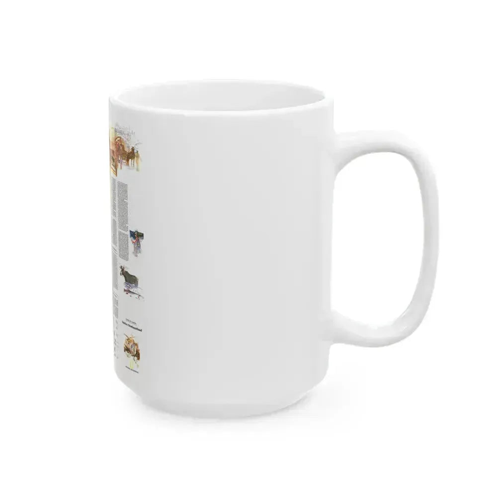 Canada - Quebec-Newfoundland (1980) (Map) White Coffee Mug - Go Mug Yourself