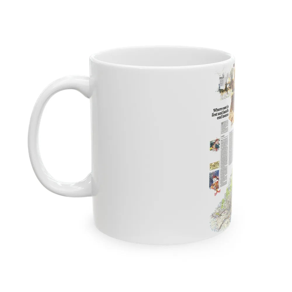 Canada - Quebec-Newfoundland (1980) (Map) White Coffee Mug-Go Mug Yourself