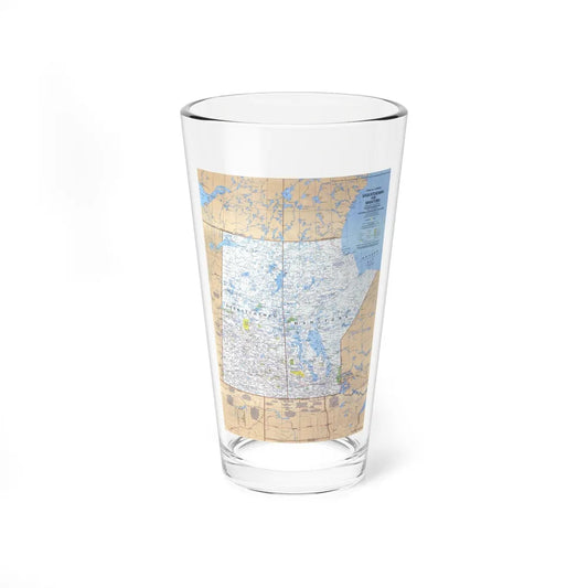 Canada - Saskatchewan & Manitoba (1979) (Map) Pint Glass 16oz-16oz-Go Mug Yourself