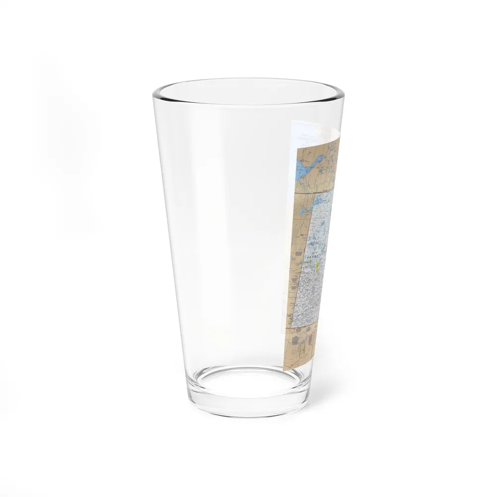 Canada - Saskatchewan & Manitoba (1979) (Map) Pint Glass 16oz-Go Mug Yourself