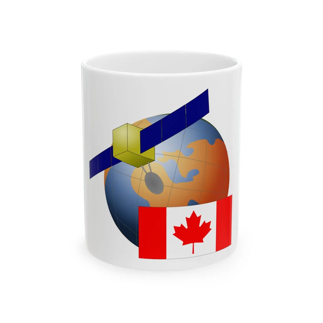 Canada-Satellite (Canada) White Coffee Mug 11oz - Go Mug Yourself