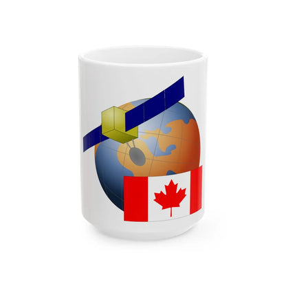 Canada-Satellite (Canada) White Coffee Mug 15oz - Go Mug Yourself